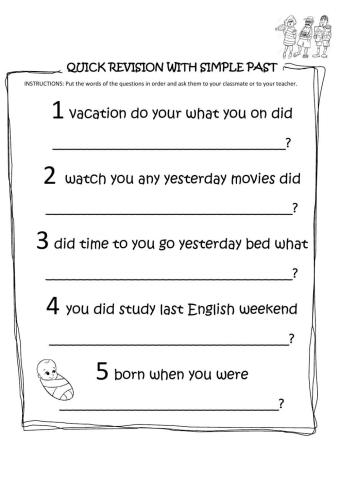 Quick review with simple past