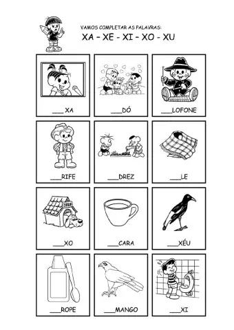 Atividades letra x