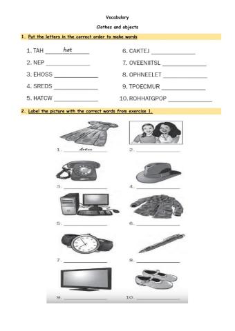 Vocabulary-clothes