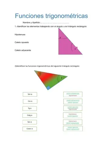 Funciones trigonométricas
