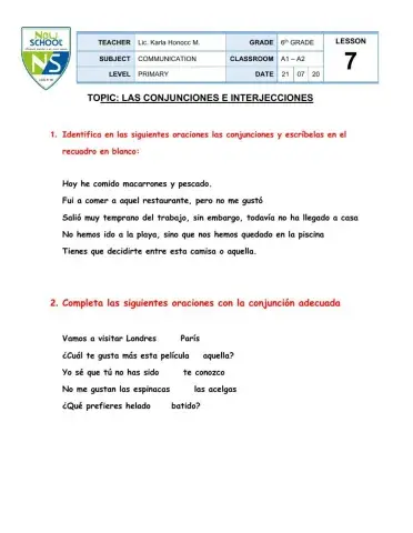 Comunicación - 6º PRIMARIA