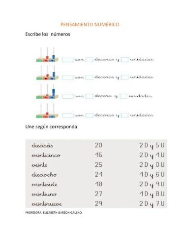 Pensamiento numérico