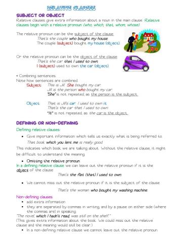 RELATIVE CLAUSES theory & EX part 1