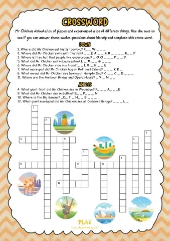 Mr. Chicken - Crossword