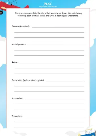 Born to Fly - Word Definitions