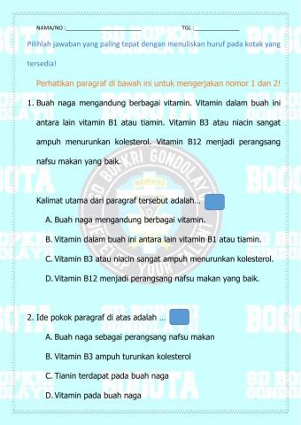 Kalimat utama dan ide pokok