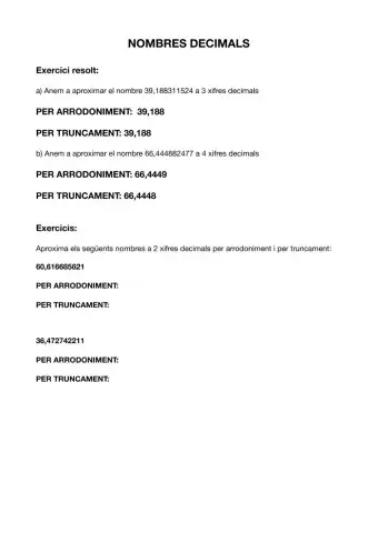 Nombres decimals arrodoniment