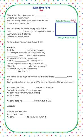 Pink - Just Like Fire