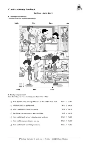 Revision Units 1 to 3 Go Getter 3