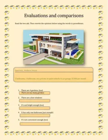 Evaluations and comparisons