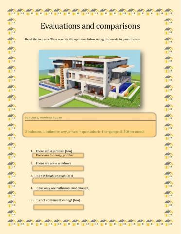 Evaluations and comparisons