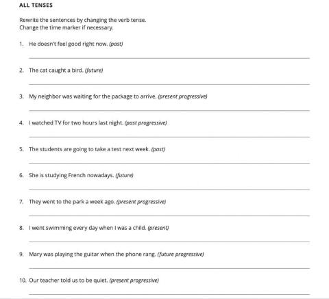 All tenses Review Part 1