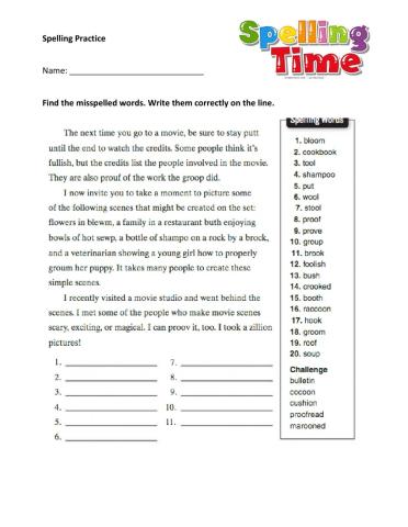 Spelling long and short u