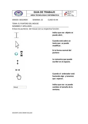 El puntero del mouse