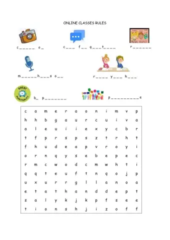 Online classroom rules