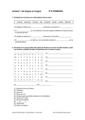 Ficha refuerzo u1 lc 6º ep.