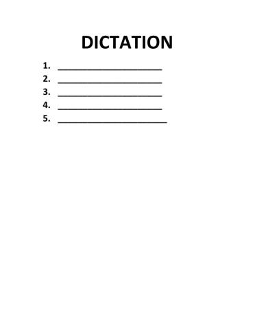 Dictation