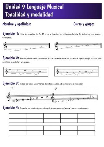 Unidad 9 Tonalidad y modalidad