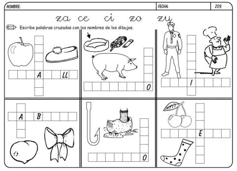 Palabras cruzadas C-Z