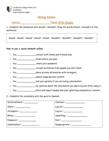 Give advice using social network