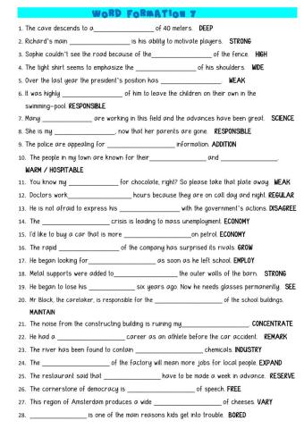 Word formation 7