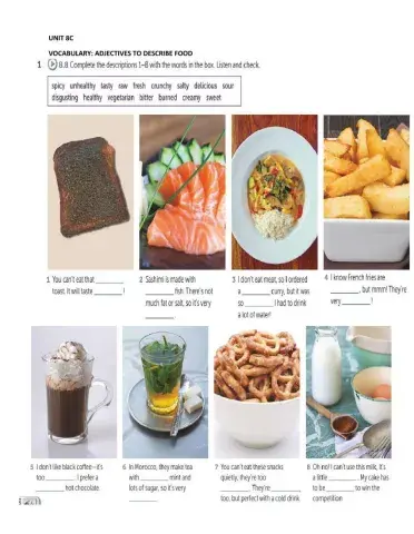 I 4 Unit 8C Vocabulary