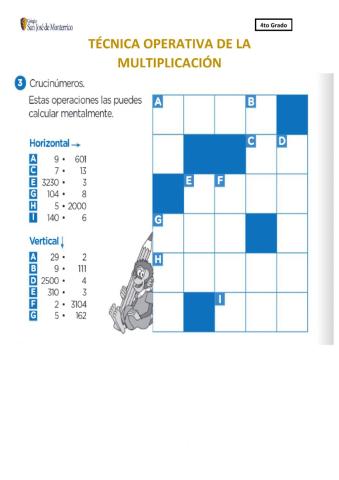 Técnica operativa de la multiplicación