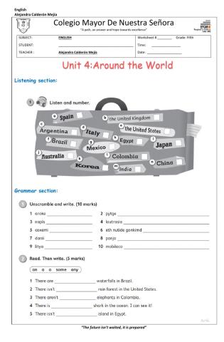 Unit  4 Around the World