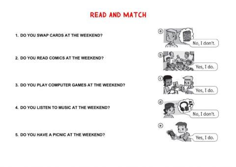 Read and match