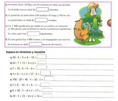 Cálculos combinados