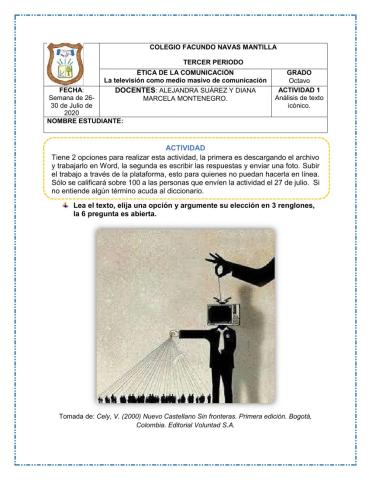 Televisión, como medio de comunicación masiva