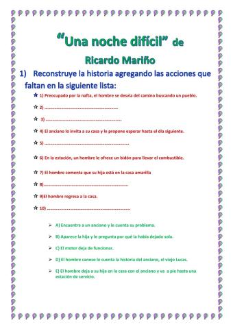 Cuento -Una noche difícil-