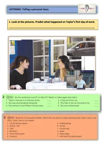 telling a story listening