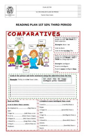 Comparatives adjectives