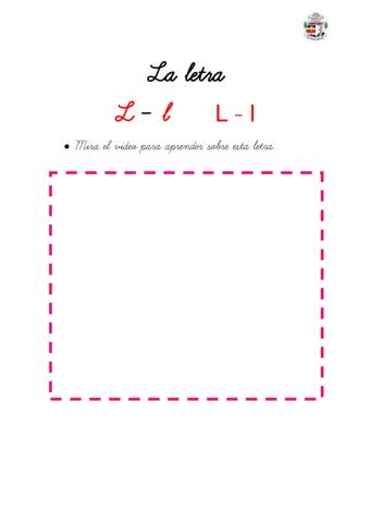 Sílabas y palabras con la letra L