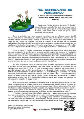 Lecturas absurdas: -el estudiante de medicina-