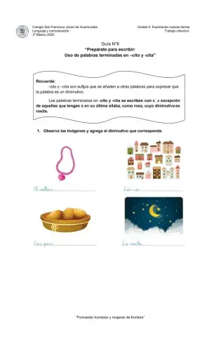 Diminutivos en cito - cita