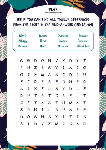 Just Ask - Word Search