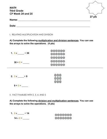 Math CP weeks 24 and 25