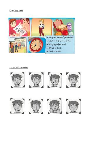 Revision Rules, Food, Feelings