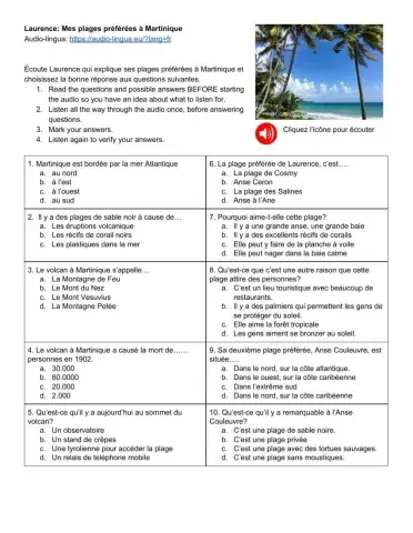 Mes plages préférées à Martinique