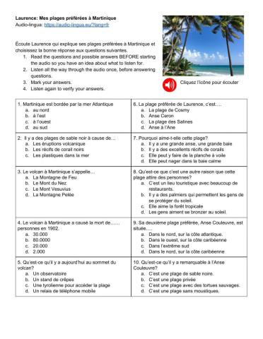 Mes plages préférées à Martinique