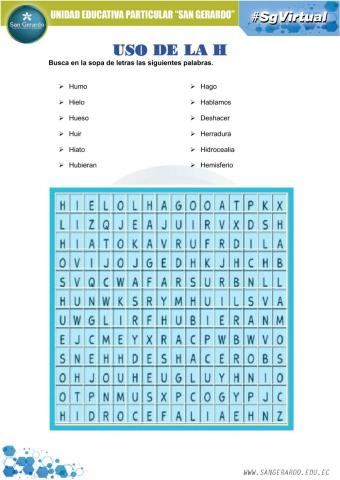 Uso de la h