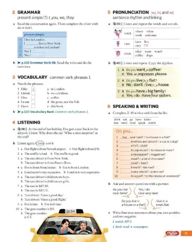 Present simple listening practice