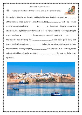 Phrasal verbs-travel