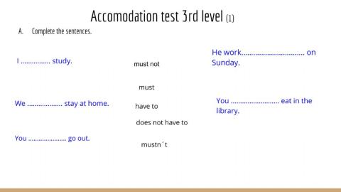 Accomodation test 3.1