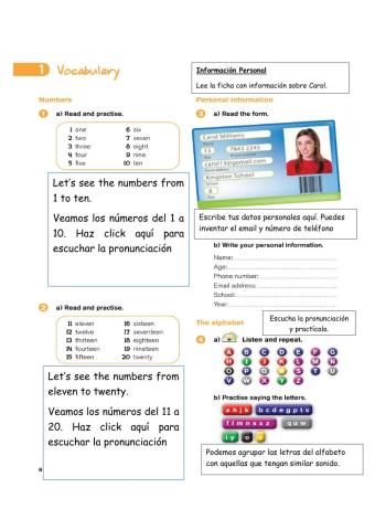 NUMBERS AND THE ALPHABET