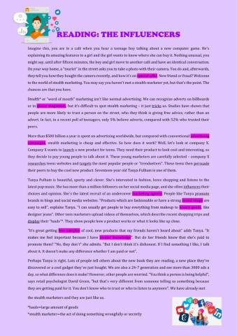 Reading: The Influencers
