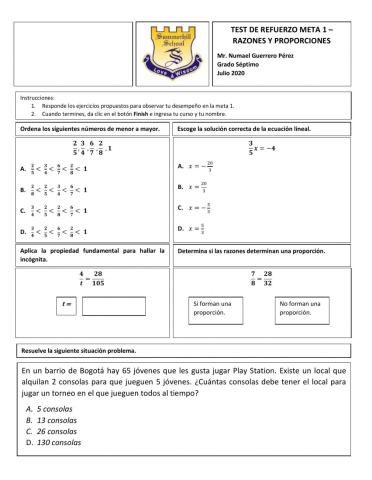 Refuerzo Matemáticas