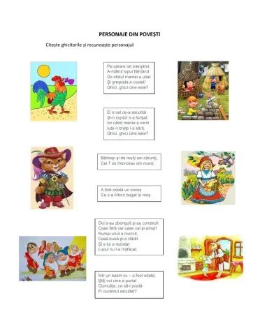 Personaje din povești